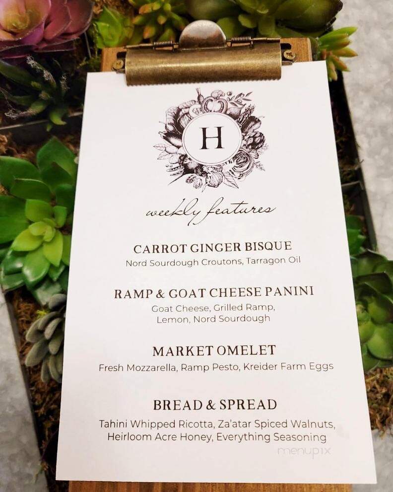 Heirloom Doylestown - Doylestown, PA menu_pic