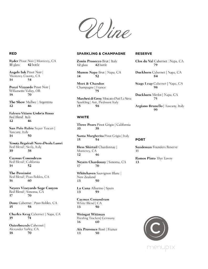Cheever Tavern - Norwell, MA menu_pic