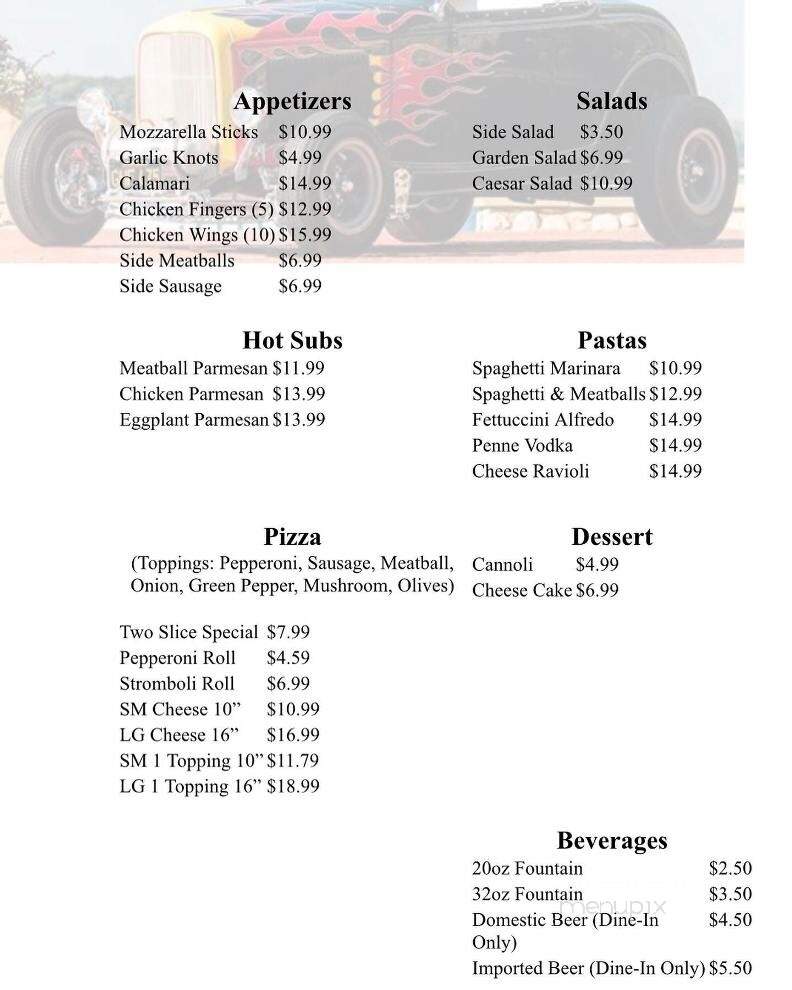 Fratelli's Pizza Kitchen - Henderson, NV menu_pic