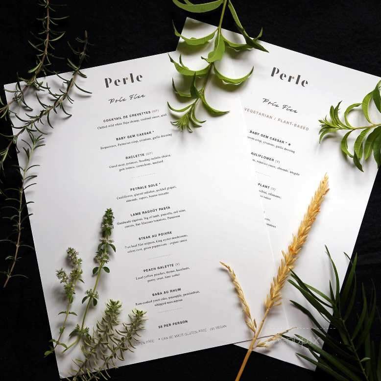 Perle Restaurant - Pasadena, CA menu_pic