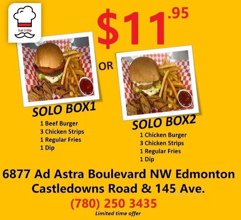 Eat and Dip - Edmonton, AB menu_pic