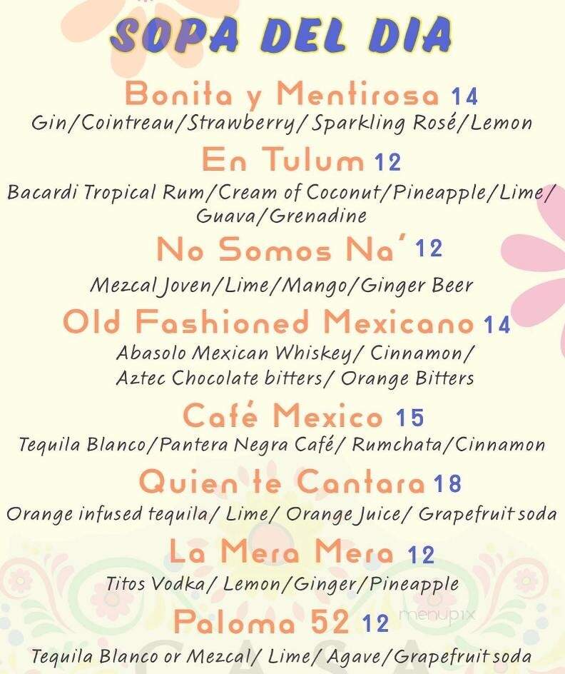 Casa Mexico - Hopewell Junction, NY menu_pic