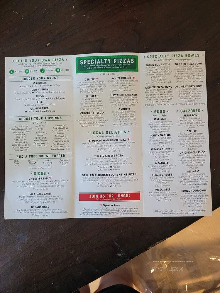 Marco's Pizza - Gambrills, MD menu_pic