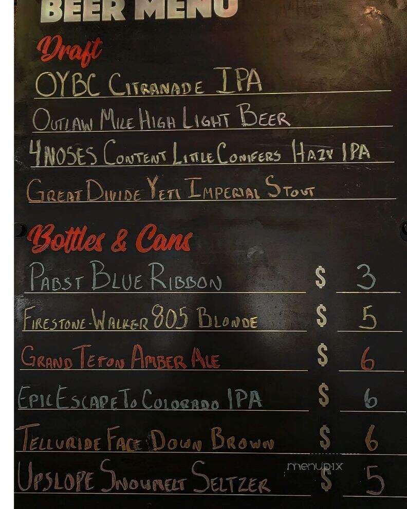 Marshdale Burger - Evergreen, CO menu_pic