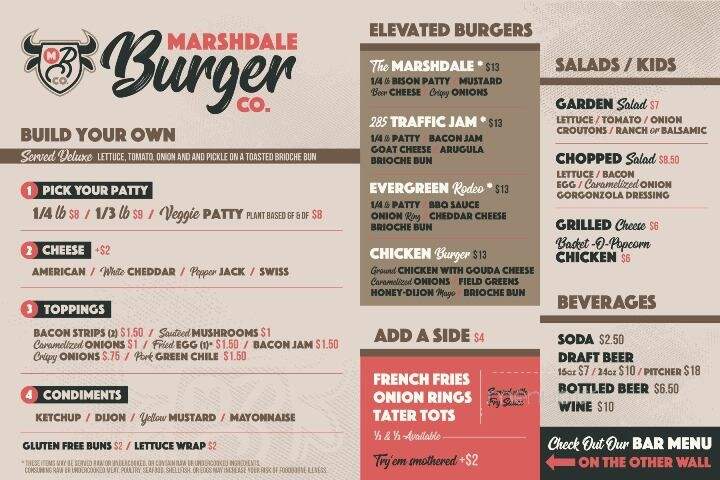 Marshdale Burger - Evergreen, CO menu_pic