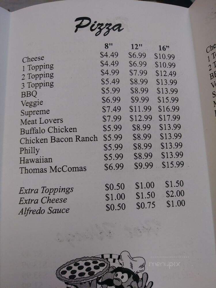 Tony's Pizza & Subs - Ashville, AL menu_pic