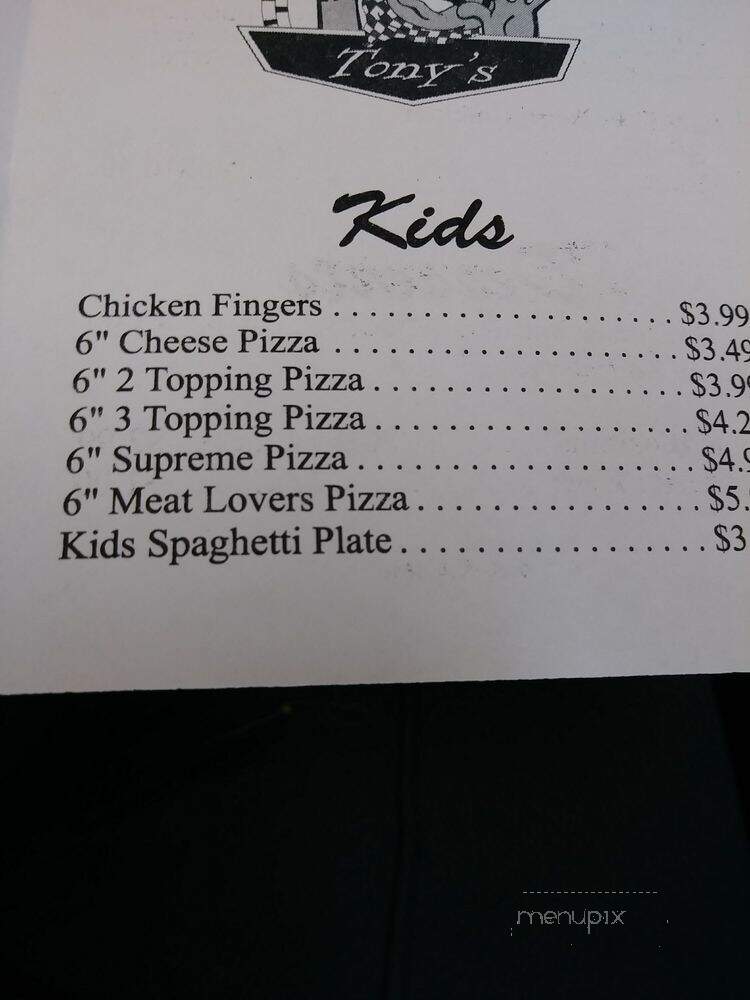 Tony's Pizza & Subs - Ashville, AL menu_pic