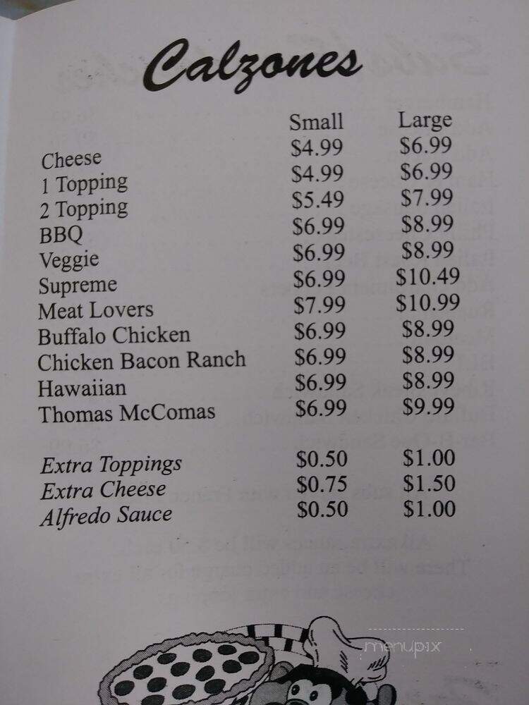 Tony's Pizza & Subs - Ashville, AL menu_pic