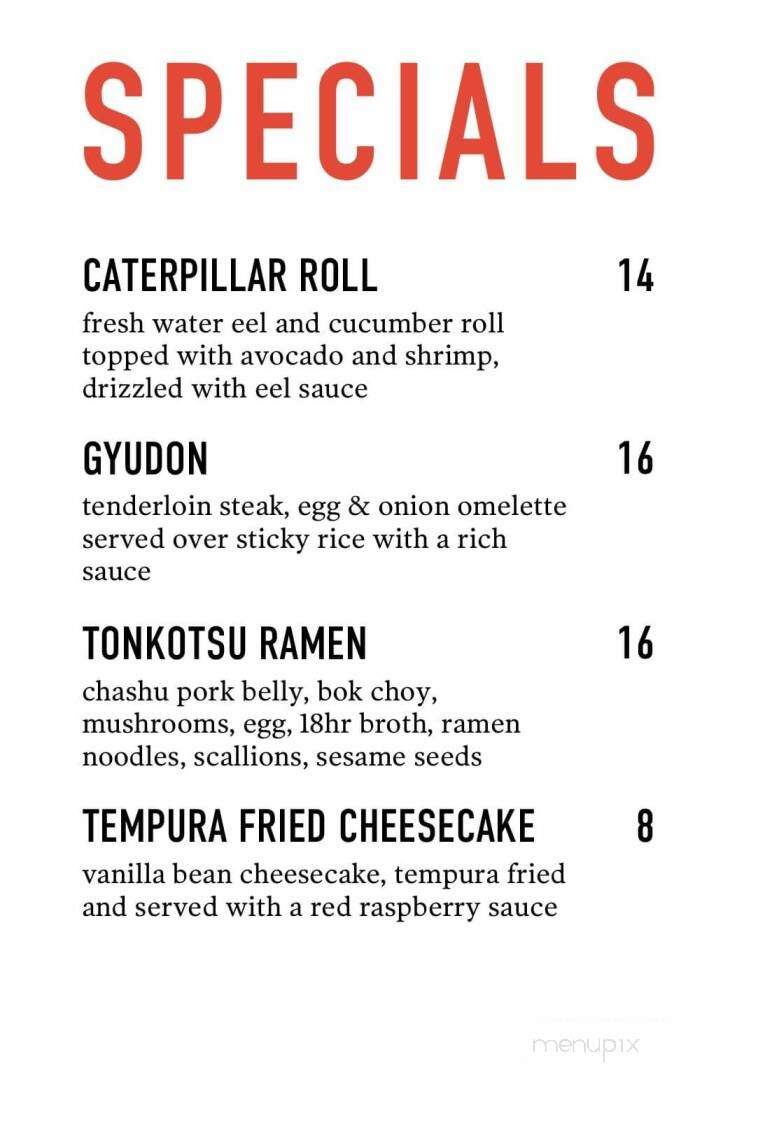 Tora Zushi - Overland Park, KS menu_pic