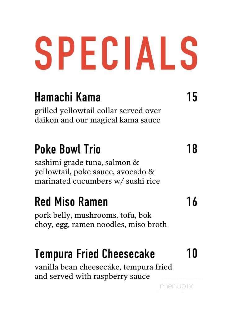 Tora Zushi - Overland Park, KS menu_pic