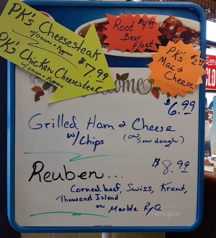 PK's Pit Stop - Harbinger, NC menu_pic