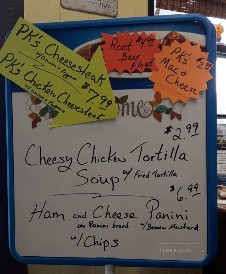 PK's Pit Stop - Harbinger, NC menu_pic