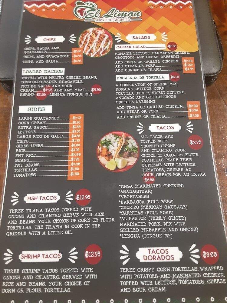 El Limon - Downingtown, PA menu_pic