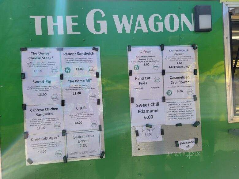 The G Wagon - Denver, CO menu_pic