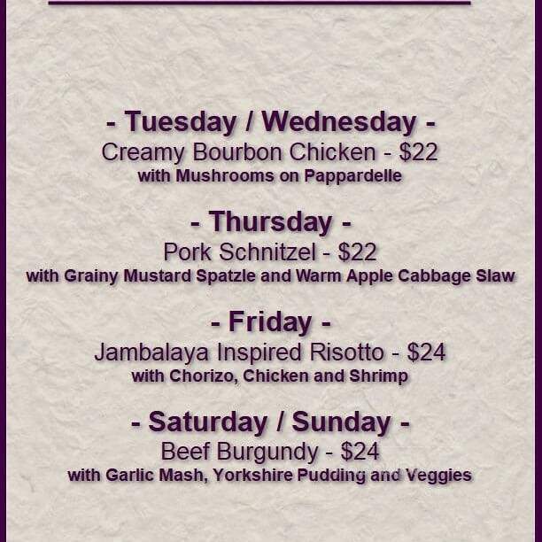 Brick Alley Bistro - Aldergrove, BC menu_pic