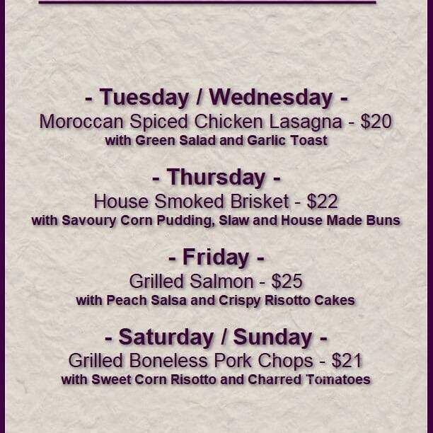 Brick Alley Bistro - Aldergrove, BC menu_pic