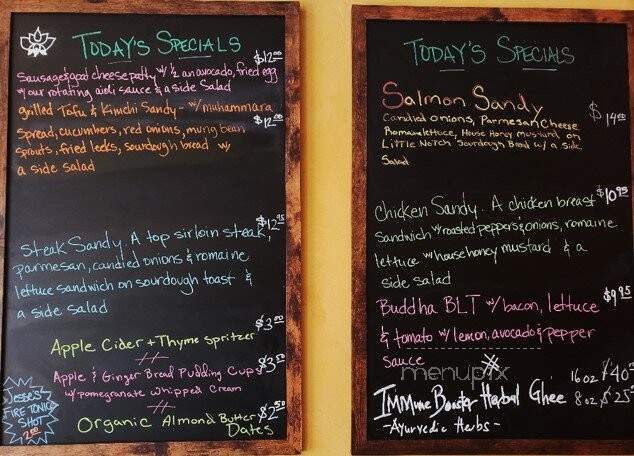 Steamy Buddha Cafe - Ellsworth, ME menu_pic