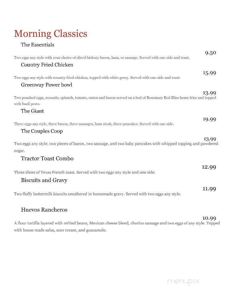The Table Family Diner - Uxbridge, MA menu_pic