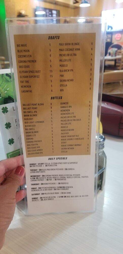 604 Ale House - Schofield Barracks, HI menu_pic