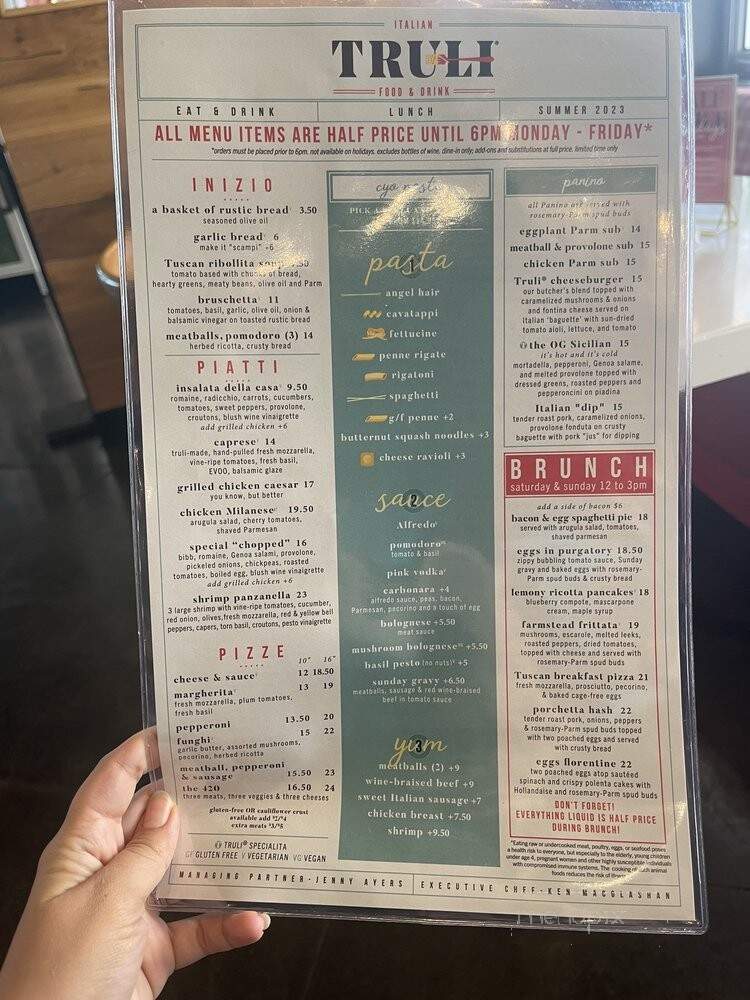 Truli Italian Food & Drink - Coconut Creek, FL menu_pic
