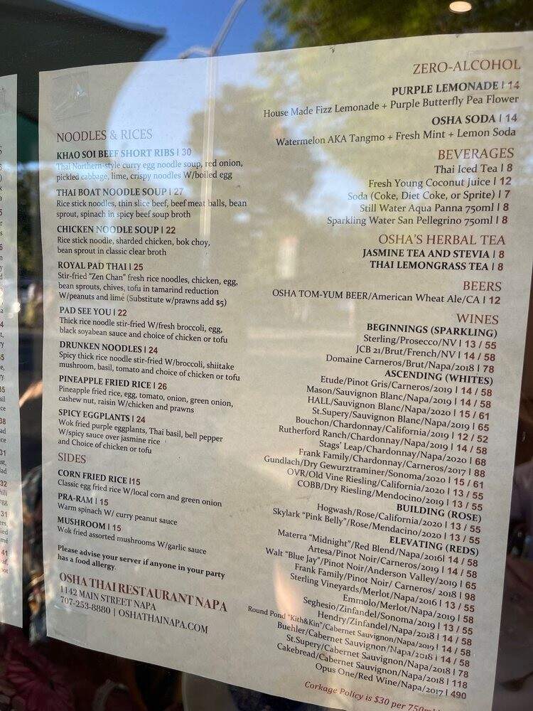 Osha Thai Napa - Napa, CA