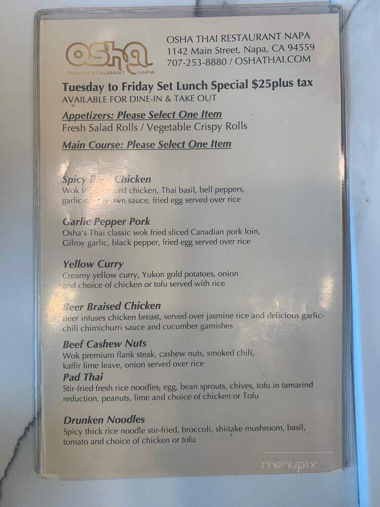 Osha Thai Napa - Napa, CA