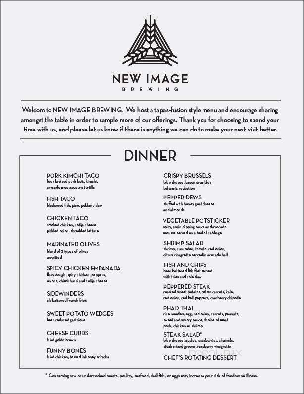 New Image Brewing - Wheat Ridge, CO menu_pic