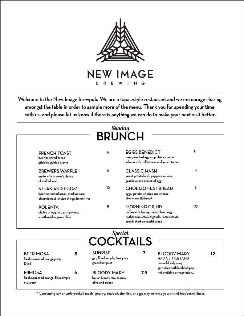 New Image Brewing - Wheat Ridge, CO menu_pic