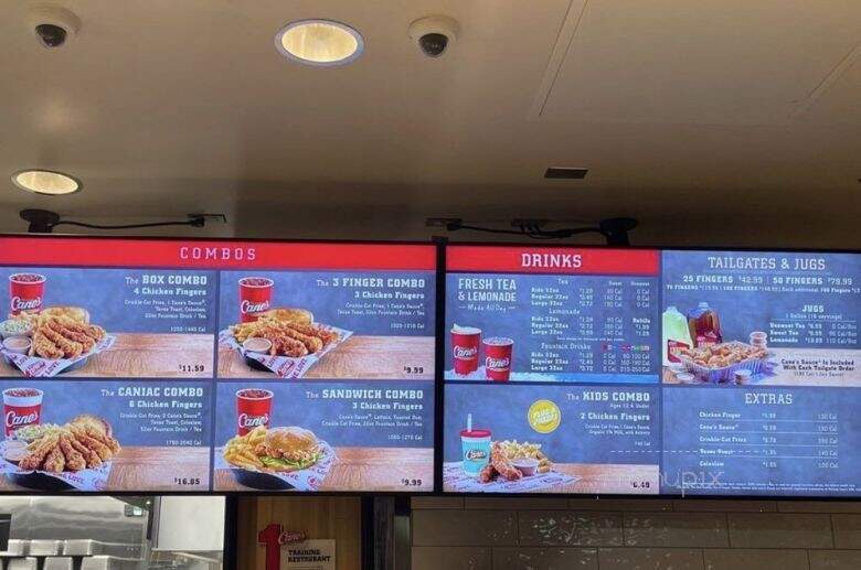 Raising Cane's Chicken Fingers - Santa Maria, CA menu_pic
