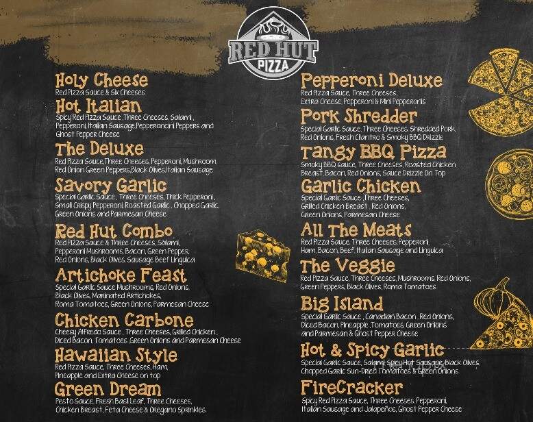 Red Hut Pizza - Susanville, CA menu_pic