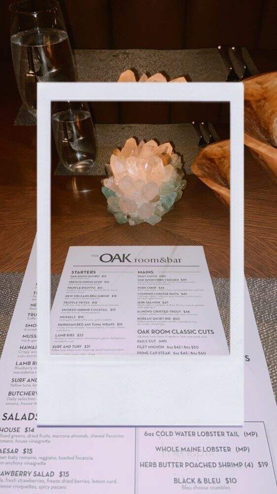 The Oak Room & Bar - Hot Springs, AR menu_pic