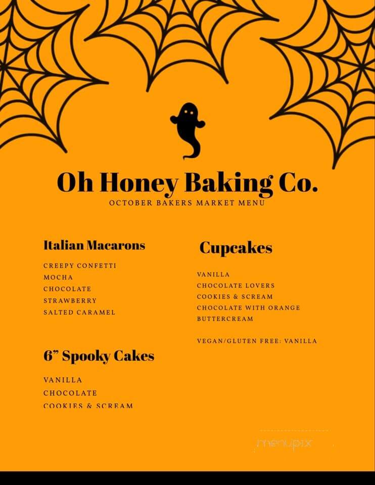 Oh Honey Baking - Macon, GA menu_pic