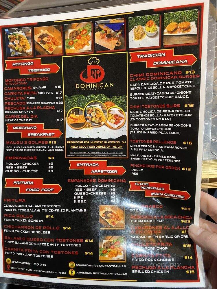 Dominican Restaurant - Richardson, TX menu_pic