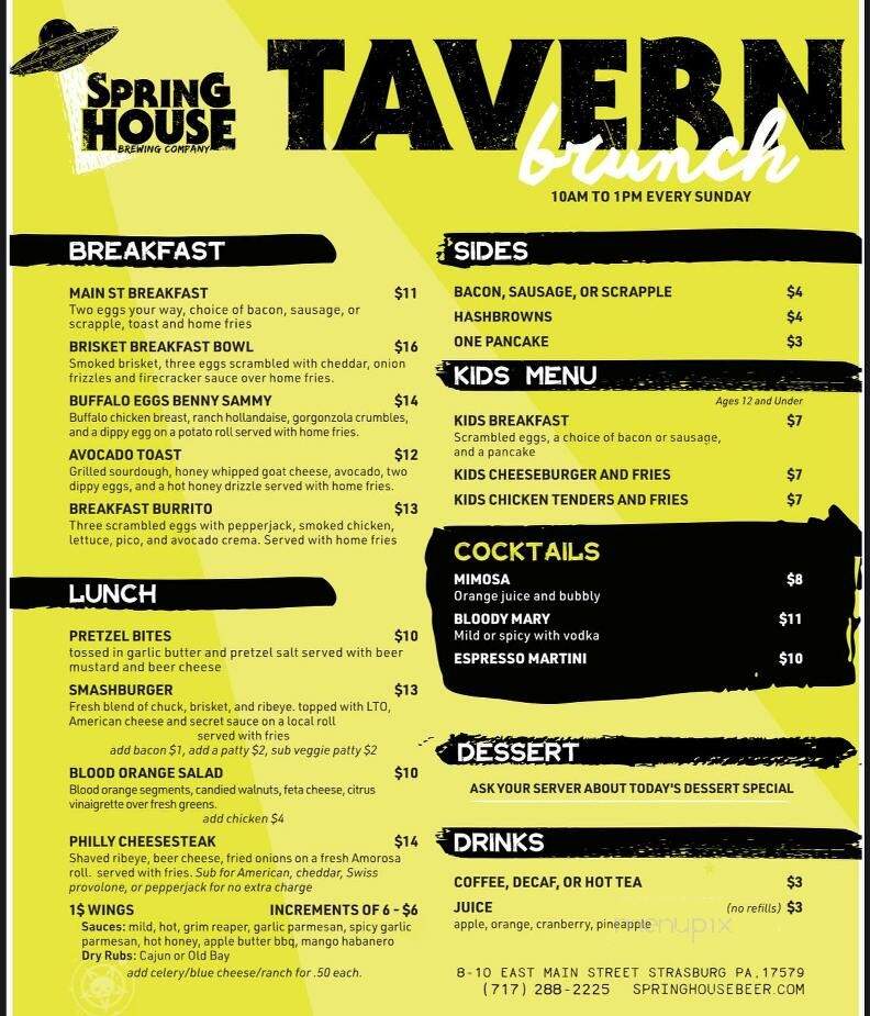 Tavern By Spring House Brewing - Strasburg, PA