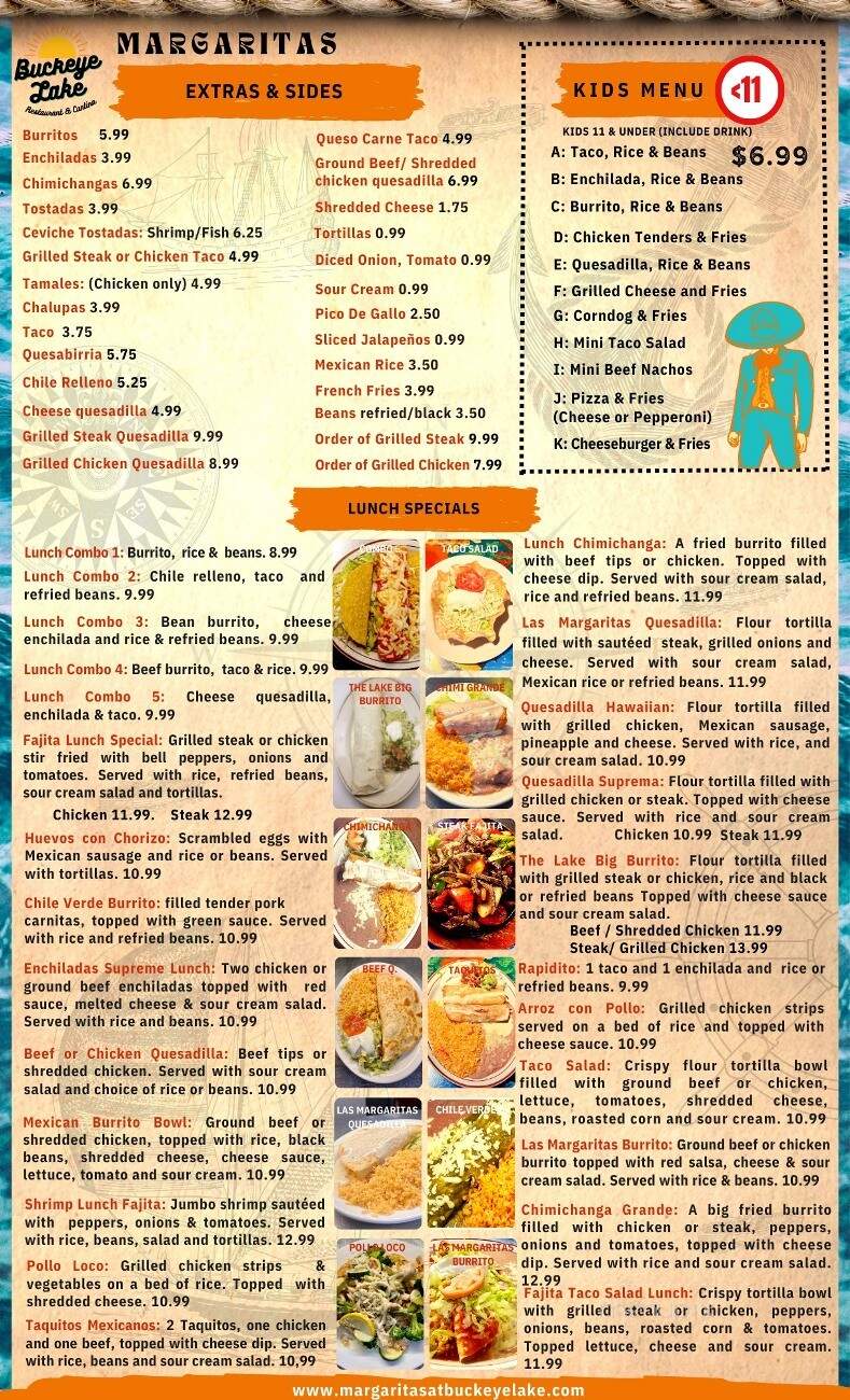 Buckeye Lake Margaritas - Buckeye Lake, OH menu_pic