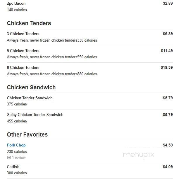 Parker's Kitchen - North Charleston, SC menu_pic