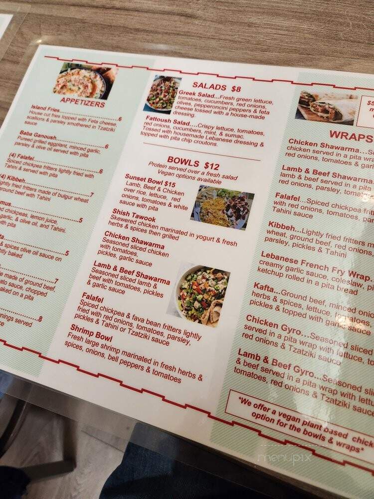 Sunset Grill - Oak Island, NC menu_pic