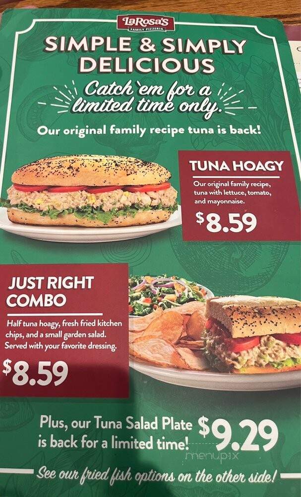 LaRosa's Pizza - Louisville, KY menu_pic