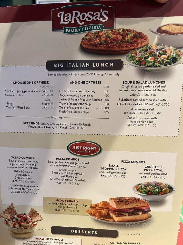 LaRosa's Pizza - Louisville, KY menu_pic
