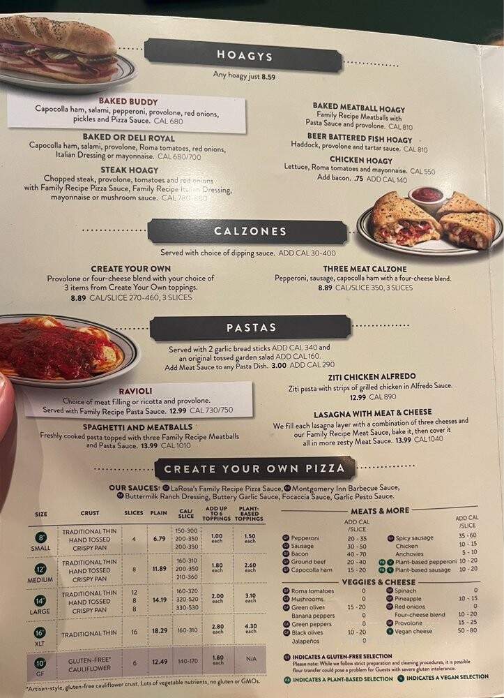 LaRosa's Pizza - Louisville, KY menu_pic