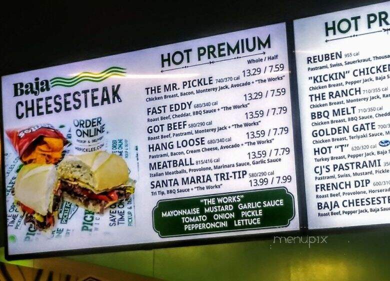 Mr. Pickle's Sandwich Shop - Scottsdale, AZ menu_pic