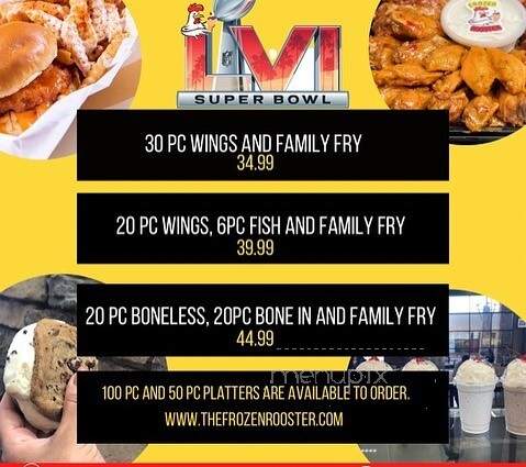 Frozen Rooster - Hampton, GA menu_pic