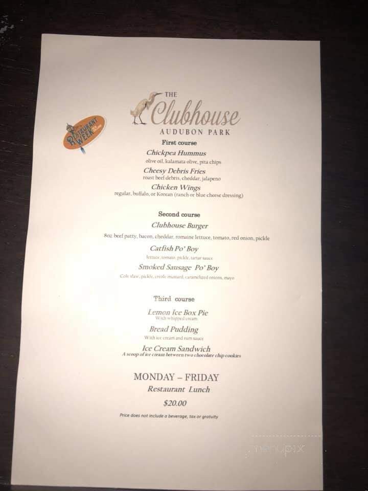 Audubon Clubhouse Cafe - New Orleans, LA