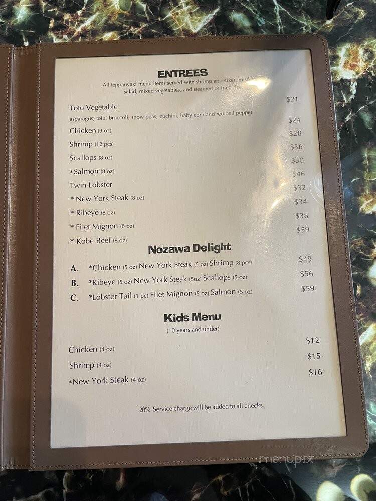 Nozawa Sushi - Avon, CO menu_pic