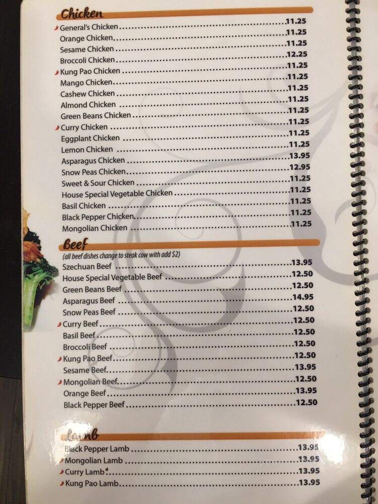 Golden Palace - Moraga, CA menu_pic