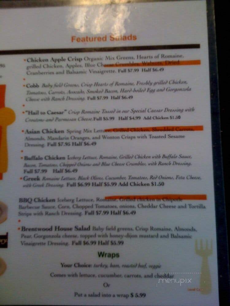 Salad Makers - Brentwood, CA menu_pic