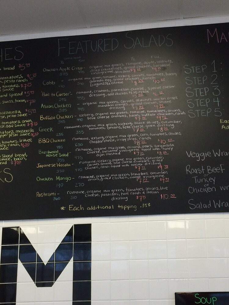 Salad Makers - Brentwood, CA menu_pic