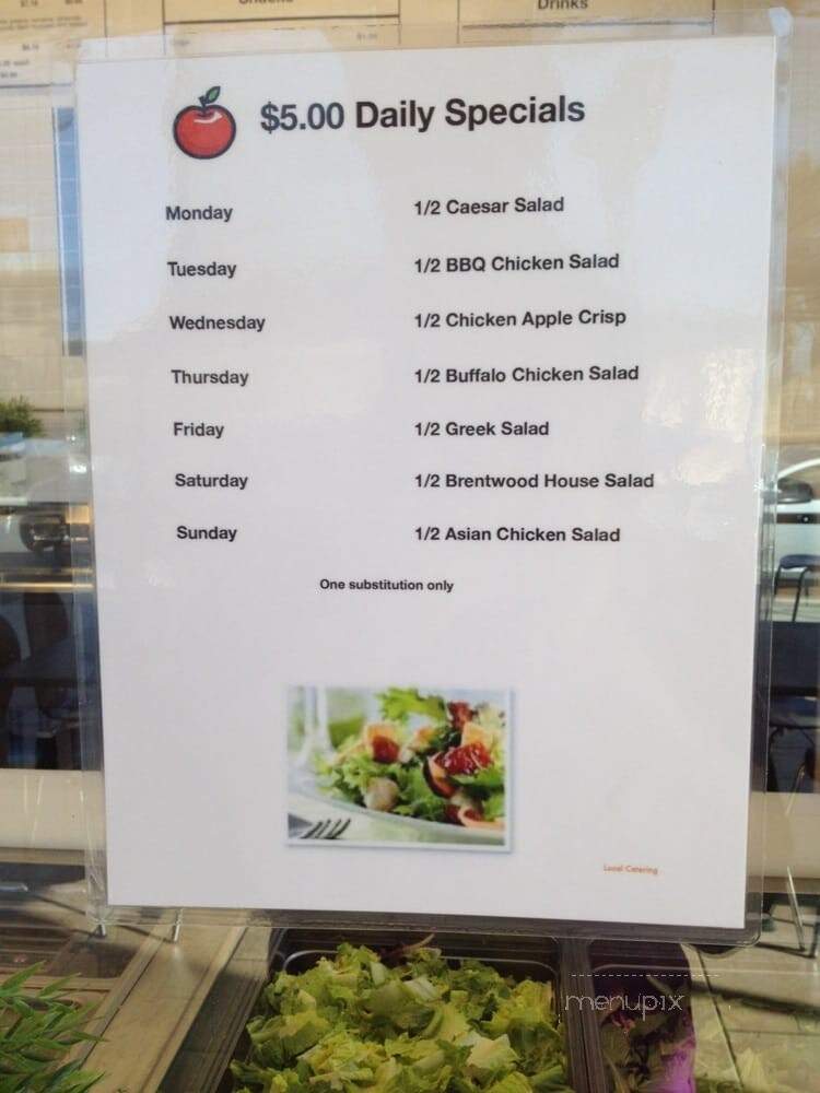 Salad Makers - Brentwood, CA menu_pic