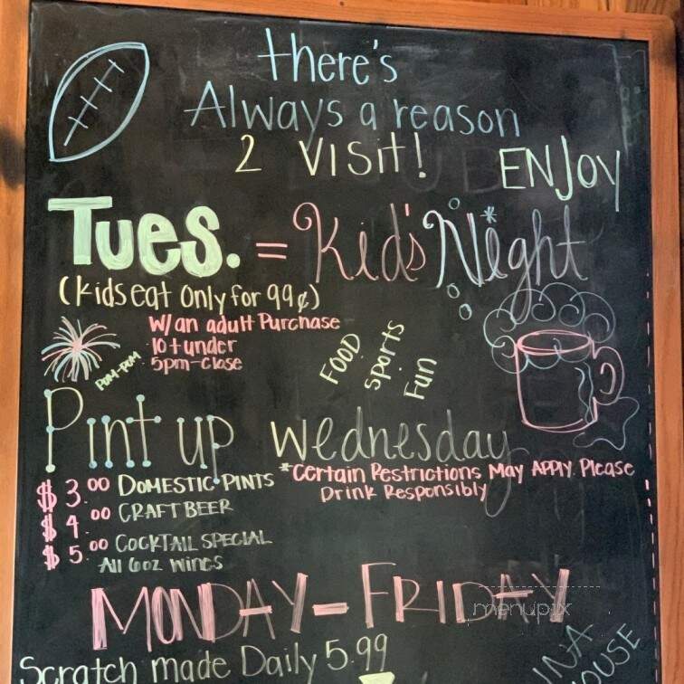 Carolina Ale House - Knoxville, TN menu_pic