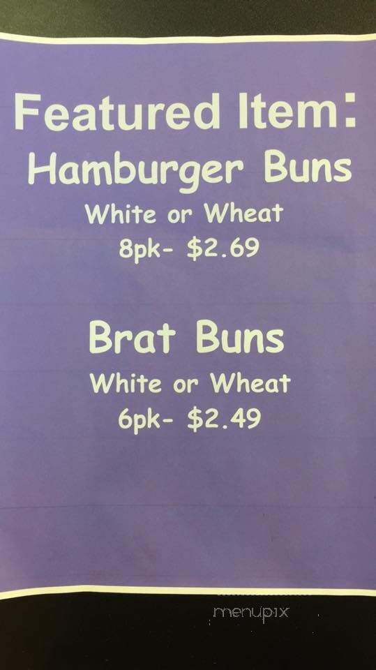 Cold Spring Bakery Connection - Waite Park, MN menu_pic